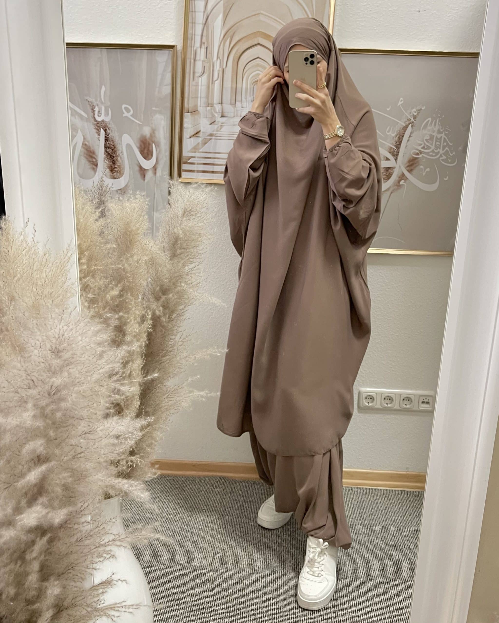 Khimar mit Hose Schlamm