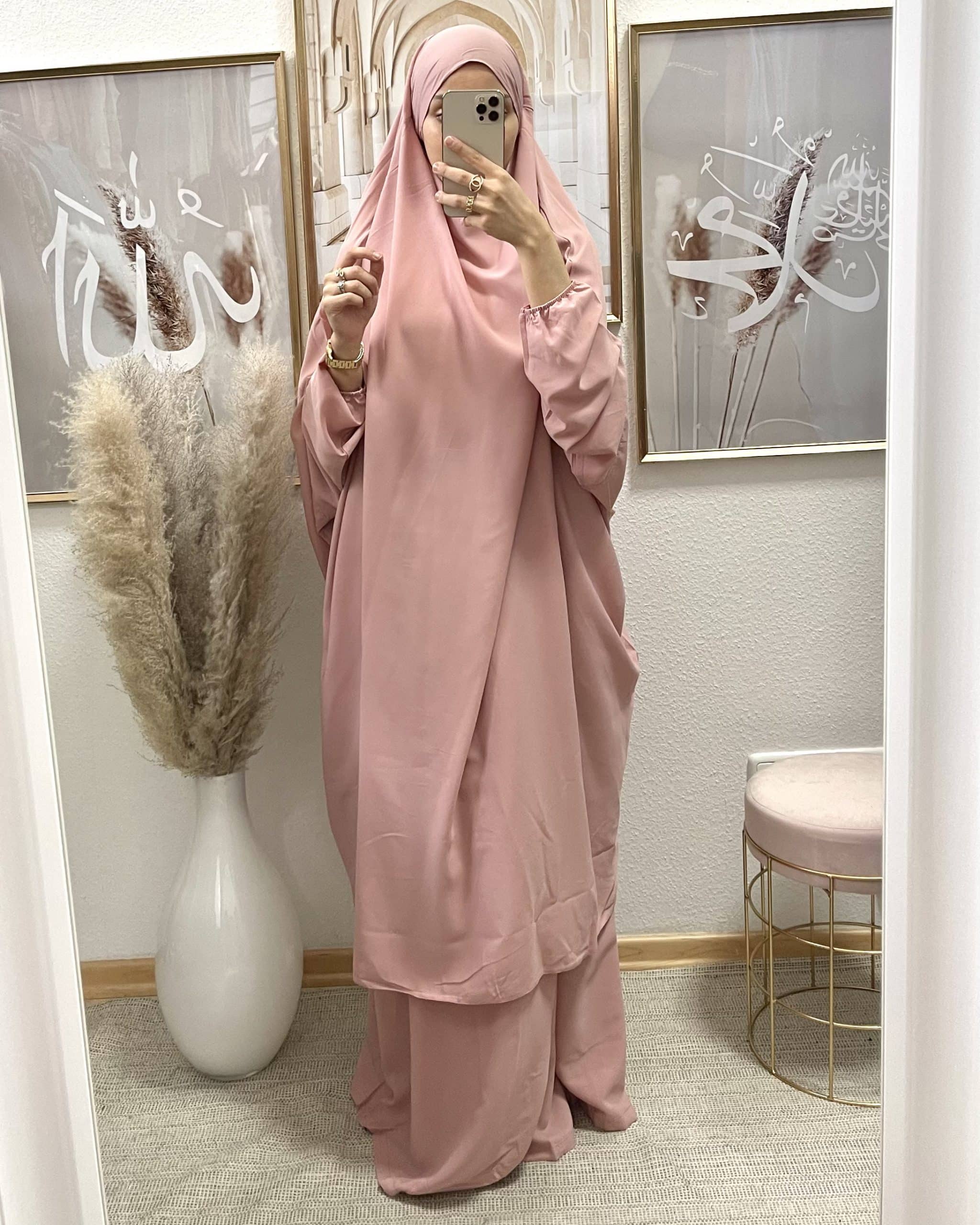 Khimar mit Rock Puder