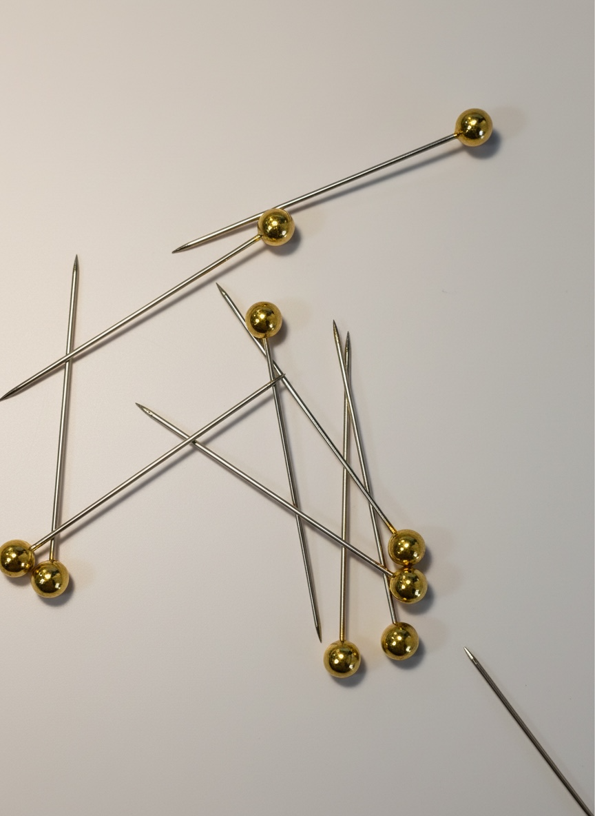 Nadel mit goldenen Kopf