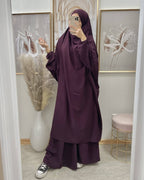 Khimar mit Rock Pflaume