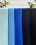 Mint-Hellblau-Royalblau-Marieneblau-Schwarz