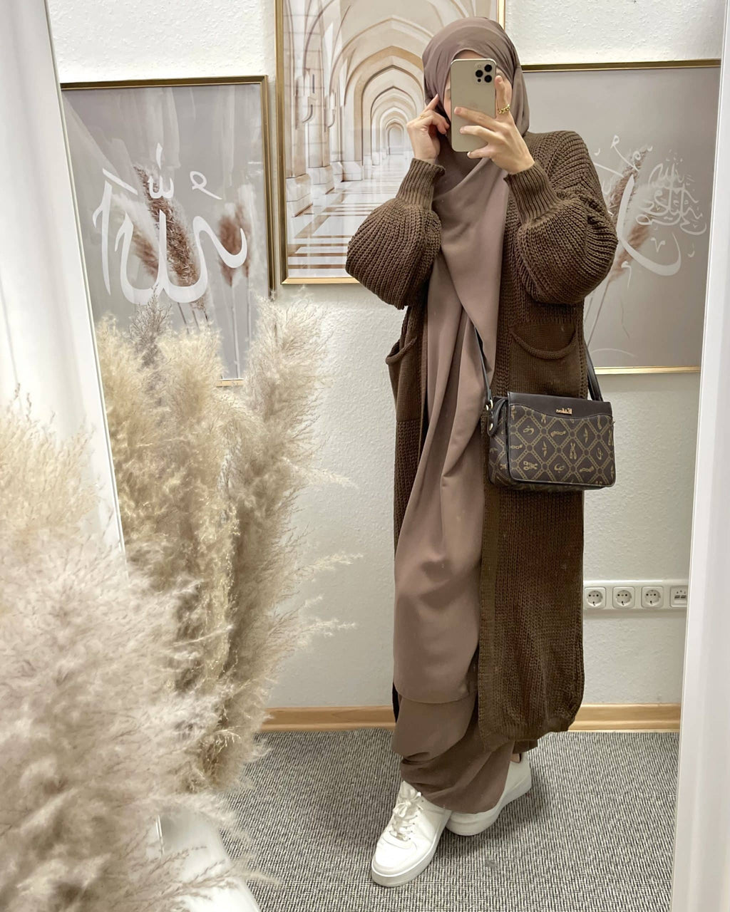 Khimar mit Hose Schlamm