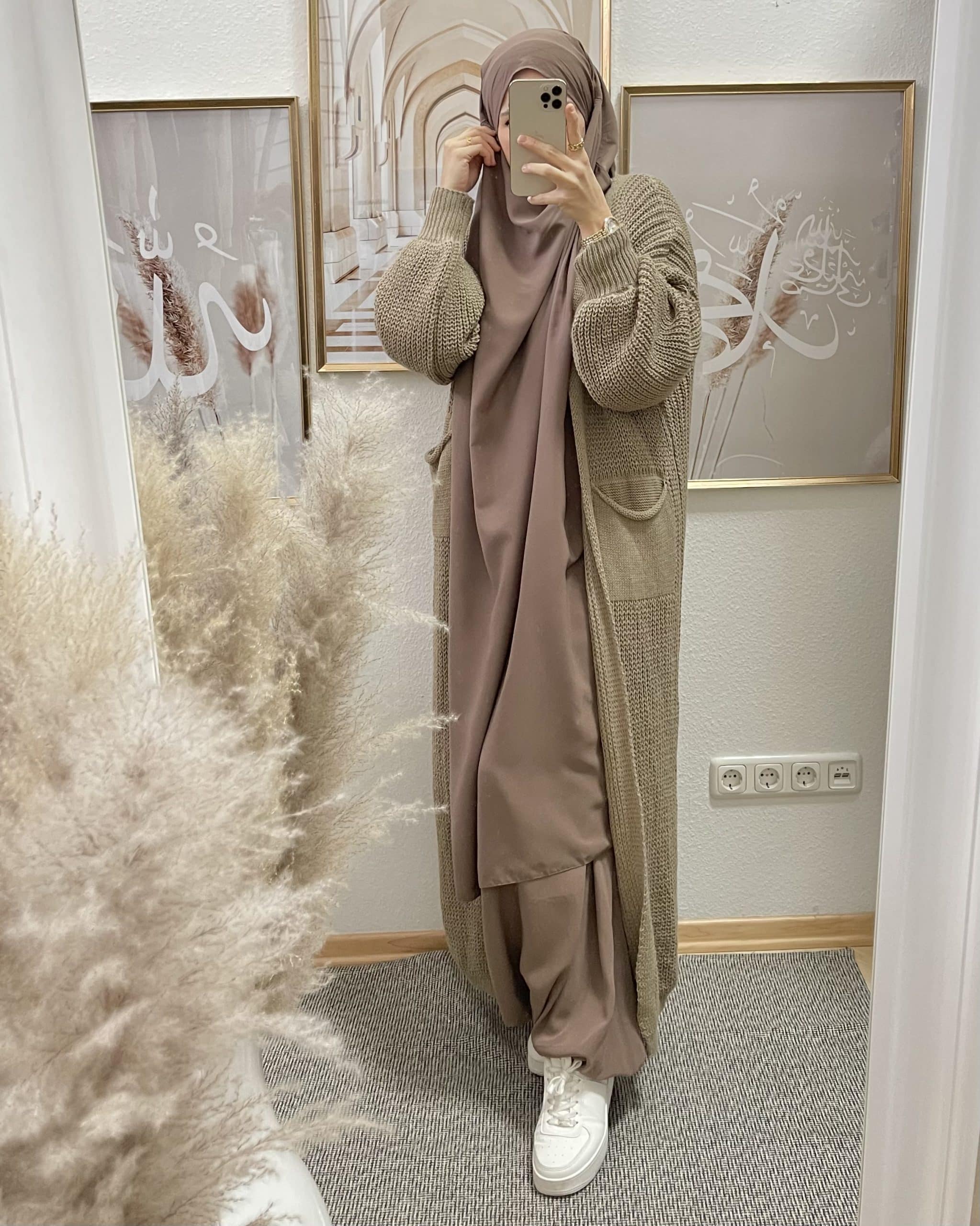 Khimar mit Hose Schlamm