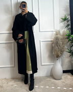 Strickjacke mit Schal
