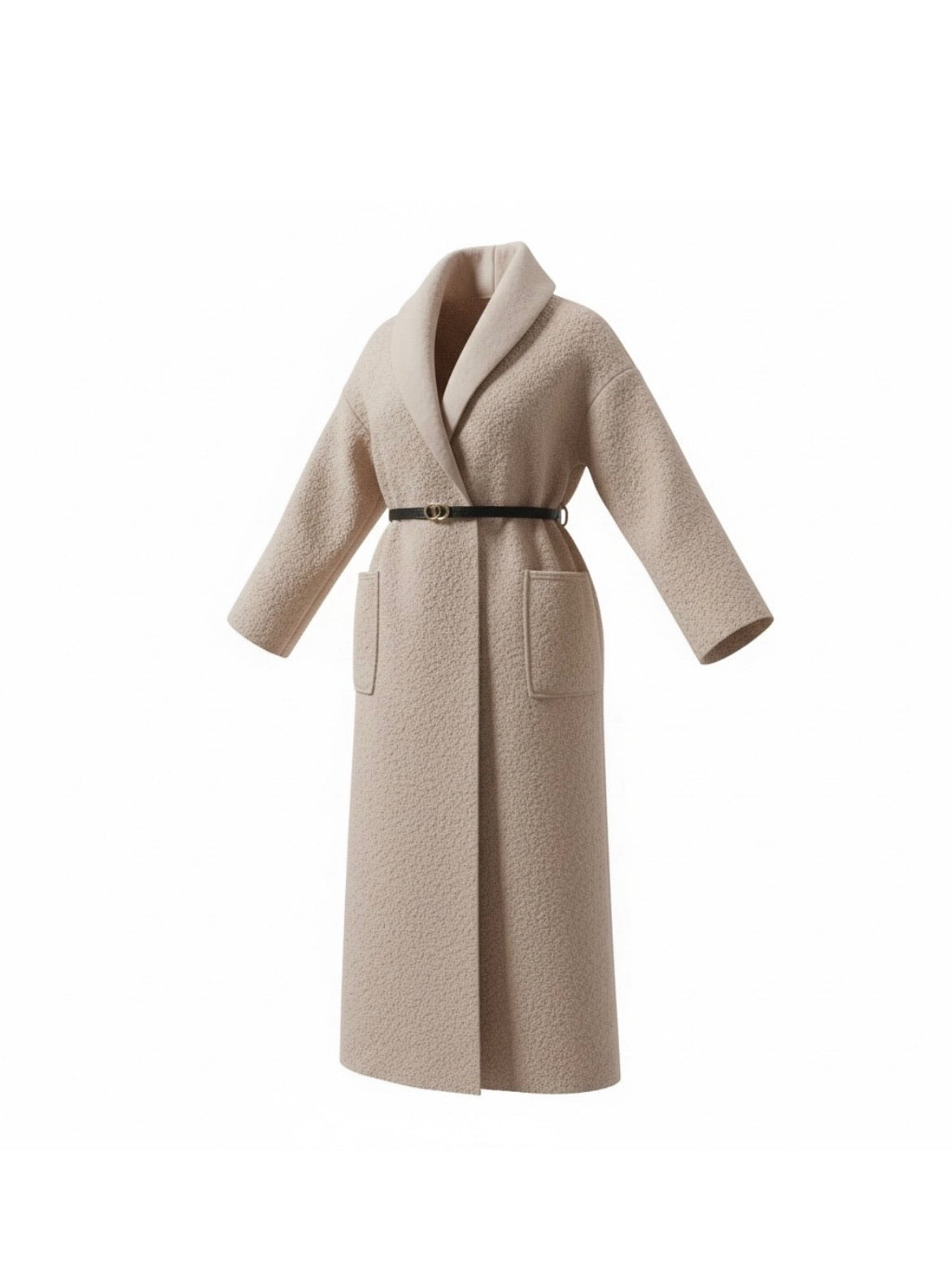 Teddy Mantel mit Gürtel