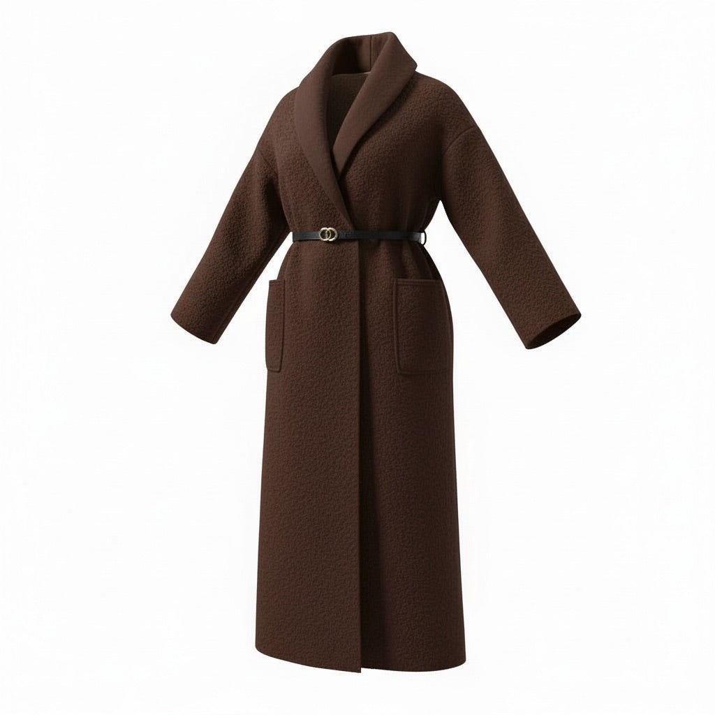 Teddy Mantel mit Gürtel