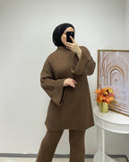 Gestrickter Zweiteiler Langarm mit Hose