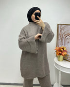 Gestrickter Zweiteiler Langarm mit Hose