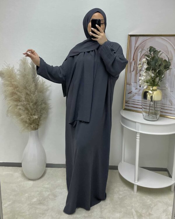 Abaya mit Integriertem Hijab Jazz – Bild 22