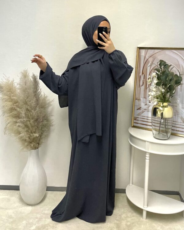 Abaya mit Integriertem Hijab Jazz – Bild 21